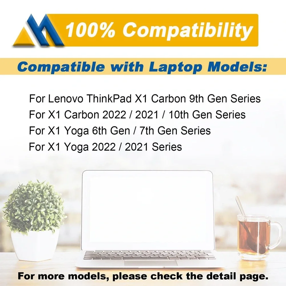 L20C4P71 Battery for Lenovo ThinkPad X1 Carbon 9th 10th Gen Yoga 6th 7th Gen